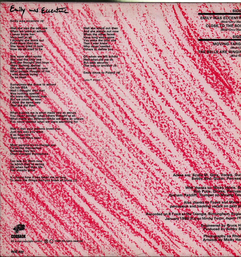 Ackee - Emily Drove To Poland - 12 Inch