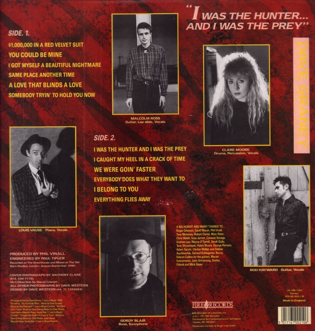 Dave Graney With The Coral Snakes - I Was The Hunter...and I Was The Prey - Lp