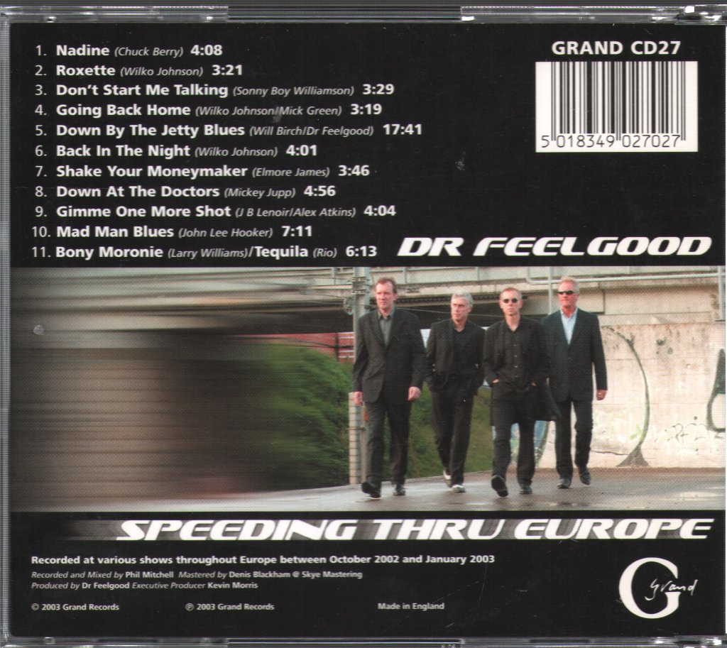 Dr. Feelgood - Speeding Thru Europe - Cd