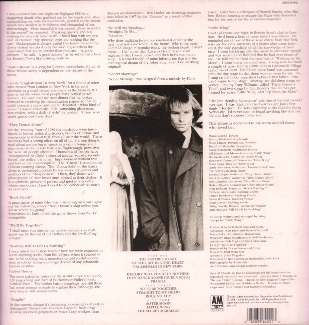 Sting - Nothing Like The Sun - Double Lp