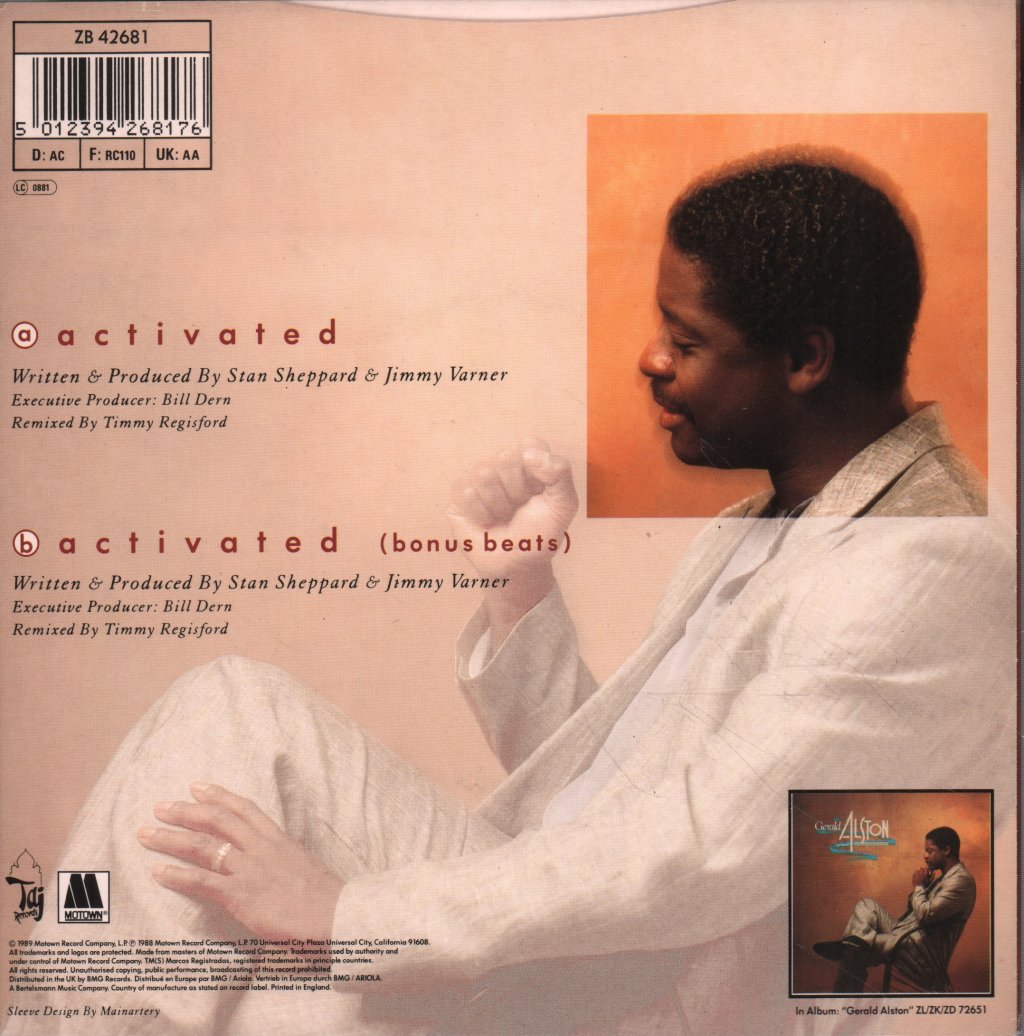 Gerald Alston - Activated - 7 Inch