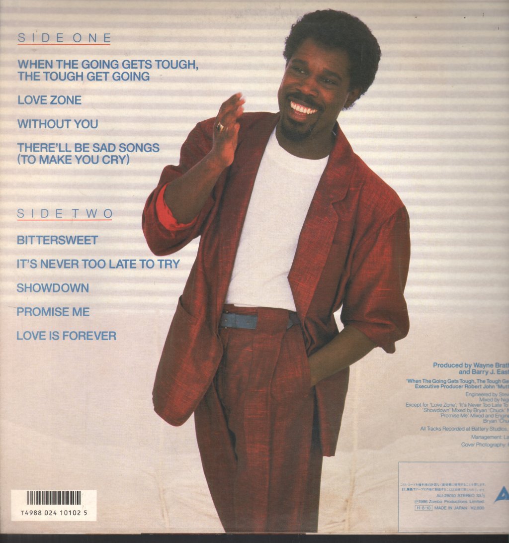 Billy Ocean - Love Zone - Lp