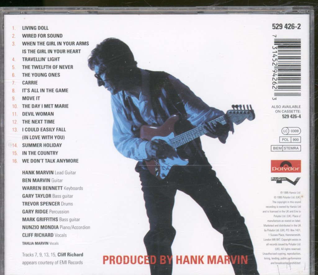 Hank Marvin - Hank Plays Cliff - Cd