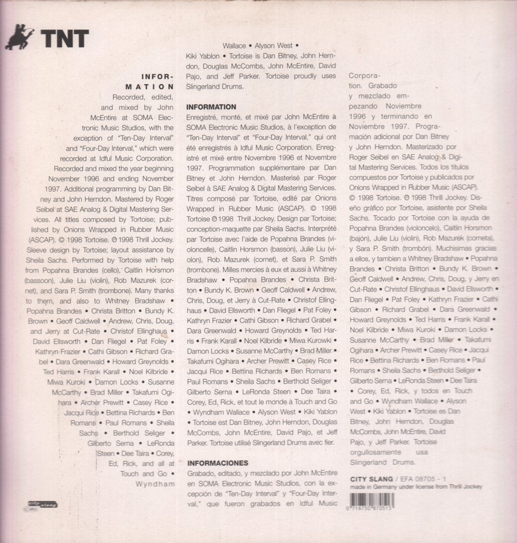 Tortoise - TNT - Double Lp