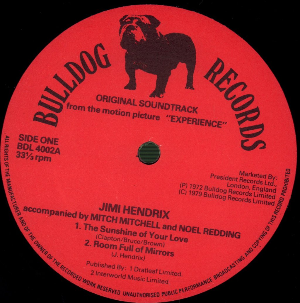 Jimi Hendrix - Experience (Original Soundtrack) - Lp
