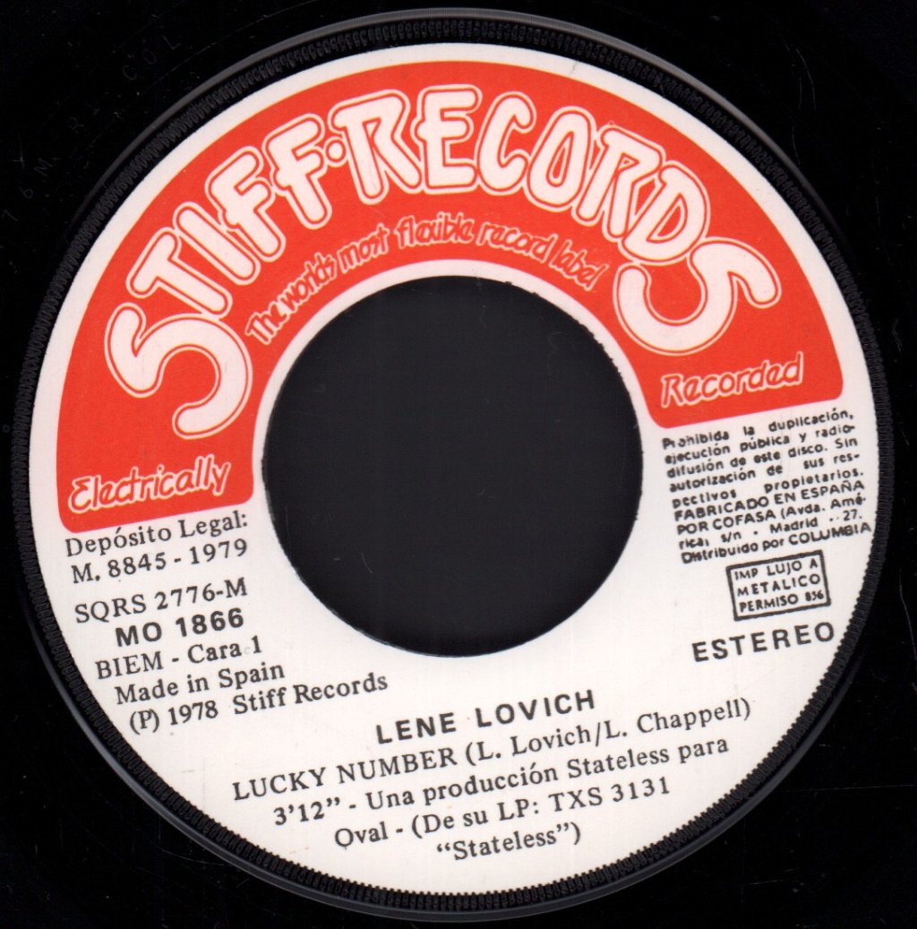 Lene Lovich - Lucky Number - 7 Inch