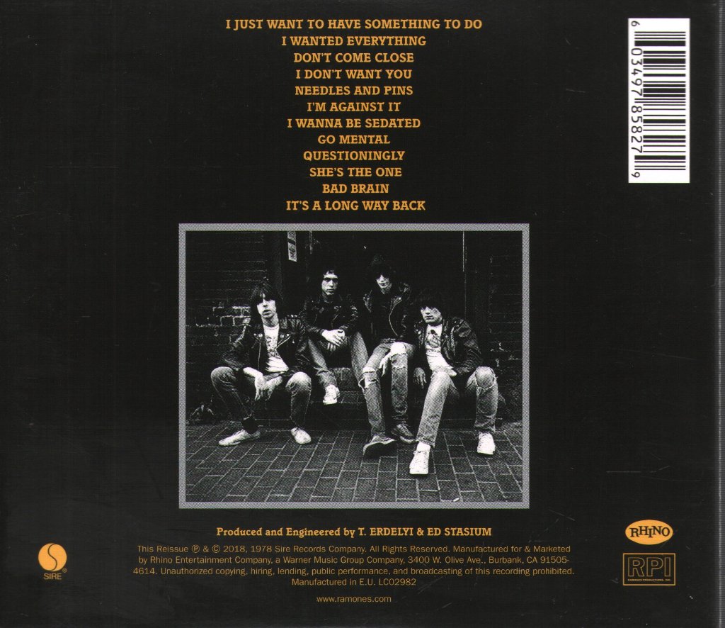 Ramones - Road To Ruin - Cd