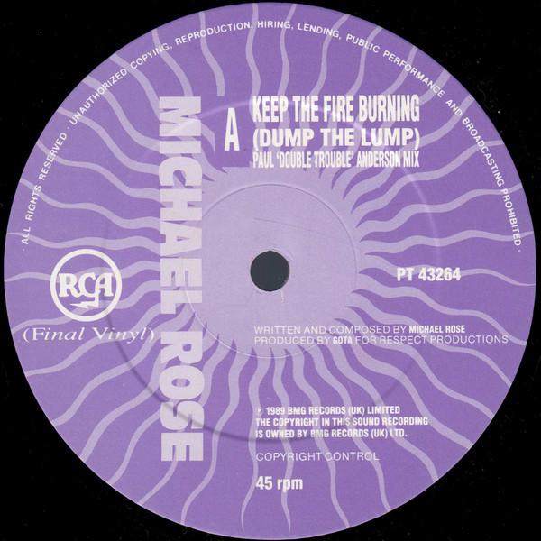Michael Rose - Keep The Fire Burning - 12 Inch