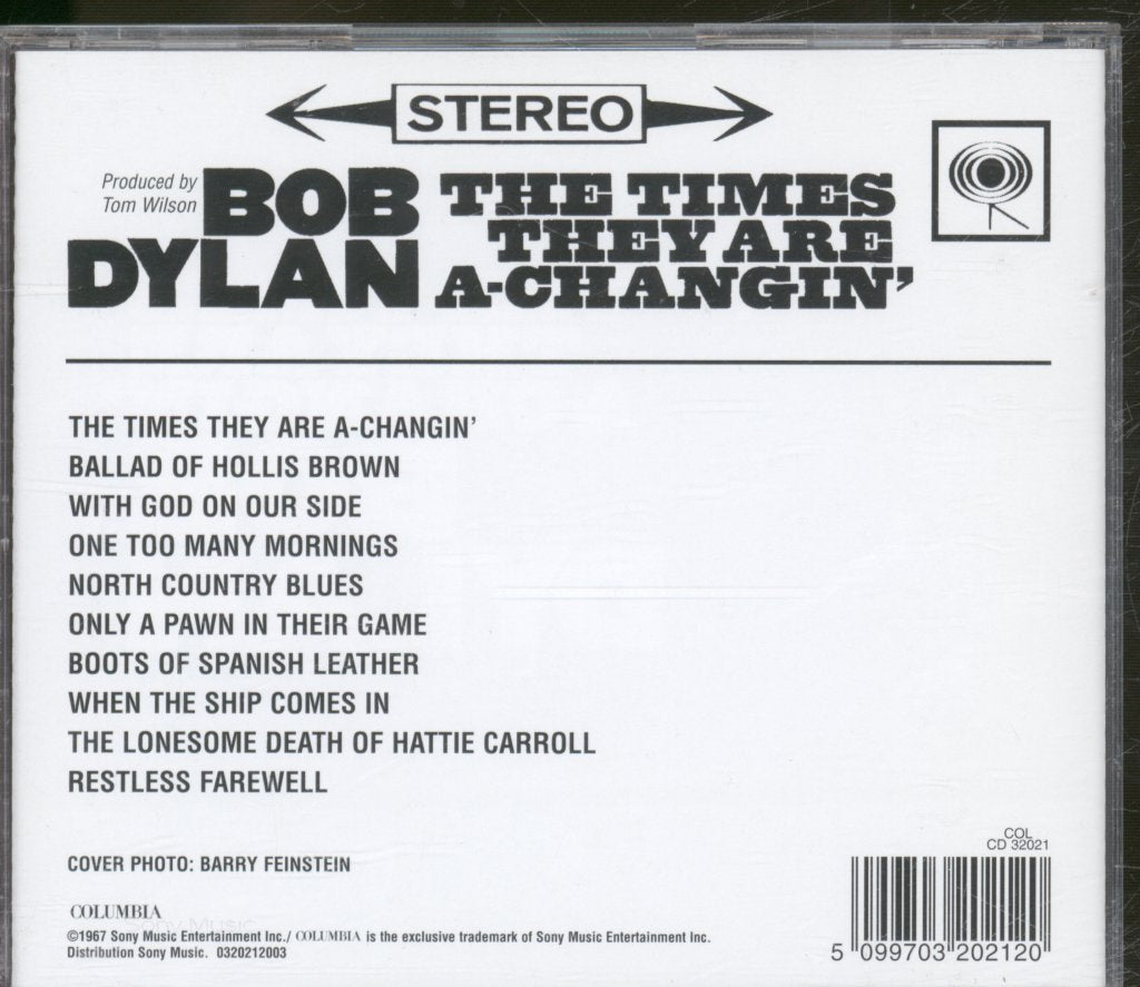 Bob Dylan - Times They Are A-Changin' - Cd