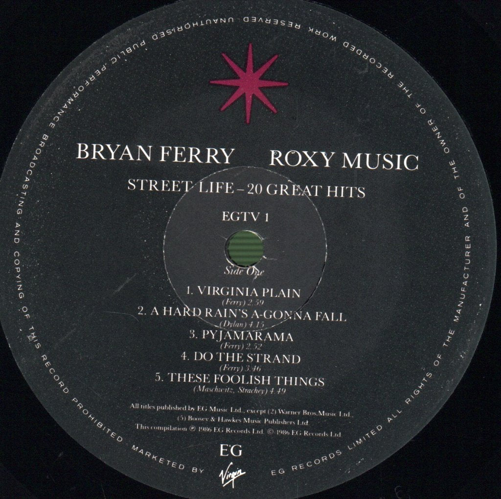 Bryan Ferry / Roxy Music - Street Life (20 Great Hits) - Double Lp