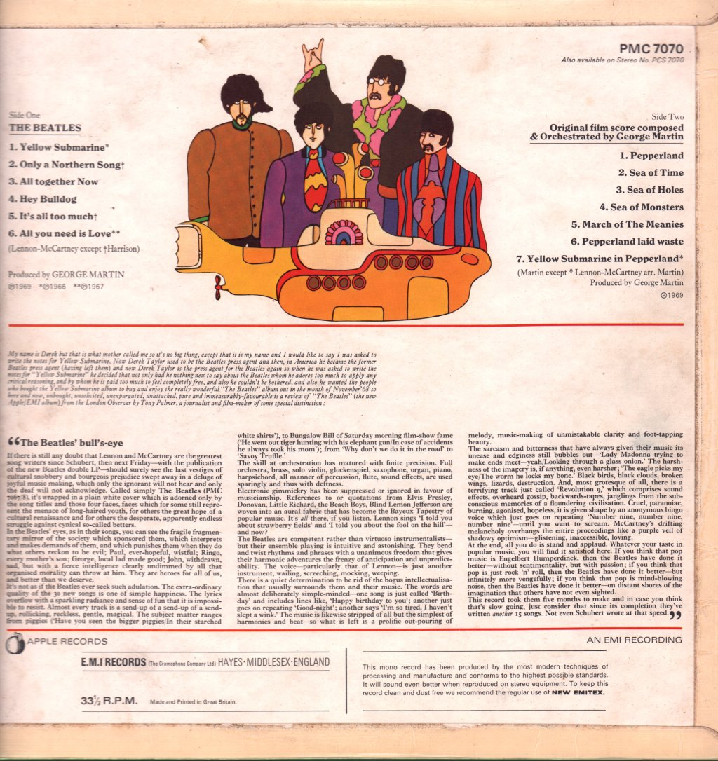 Beatles - Yellow Submarine - Lp