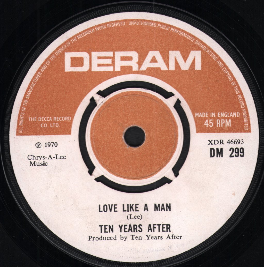 Ten Years After - Love Like A Man - 7 Inch