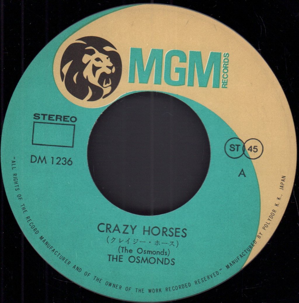 Osmonds - Crazy Horses - 7 Inch