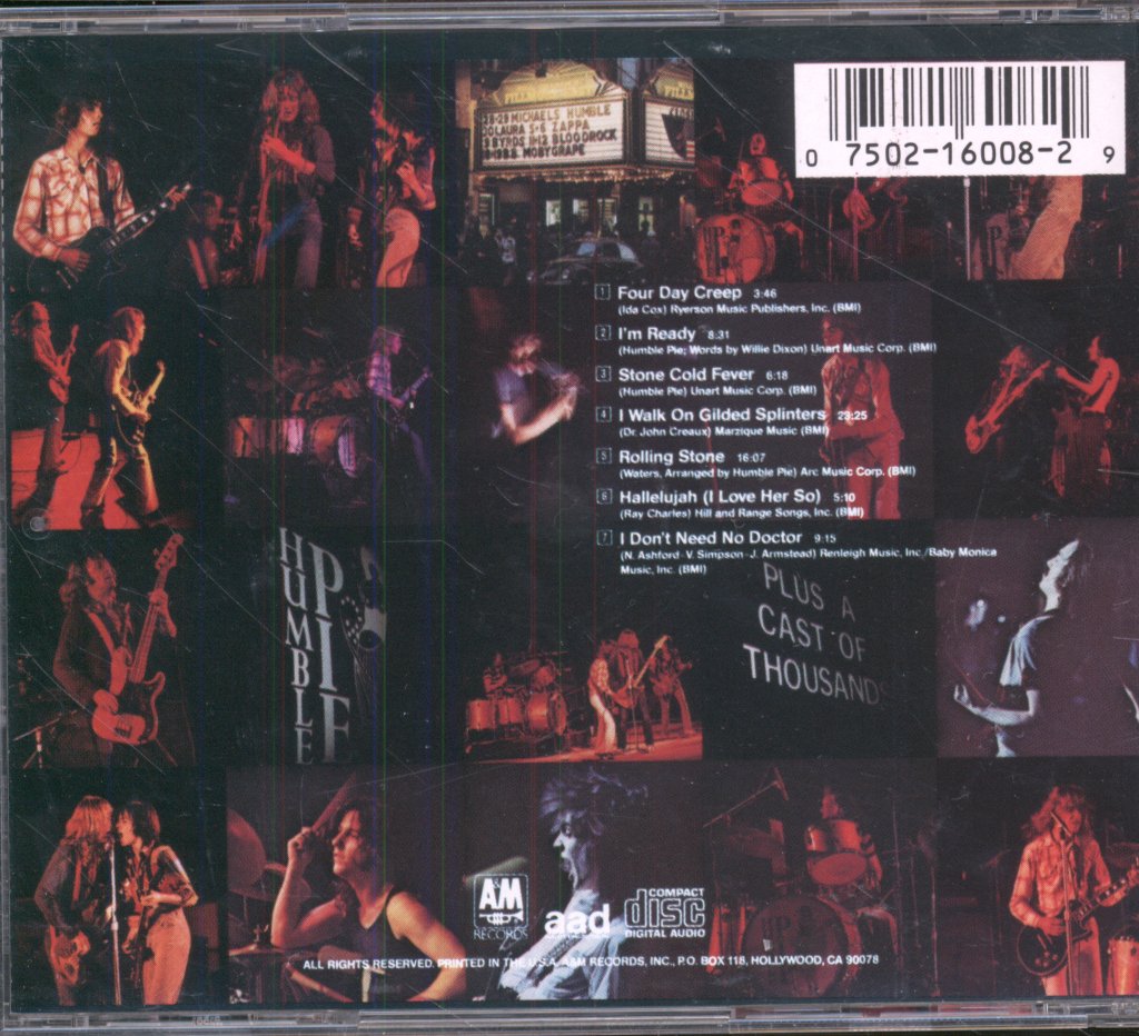 Humble Pie - Performance - Rockin' The Fillmore - Cd