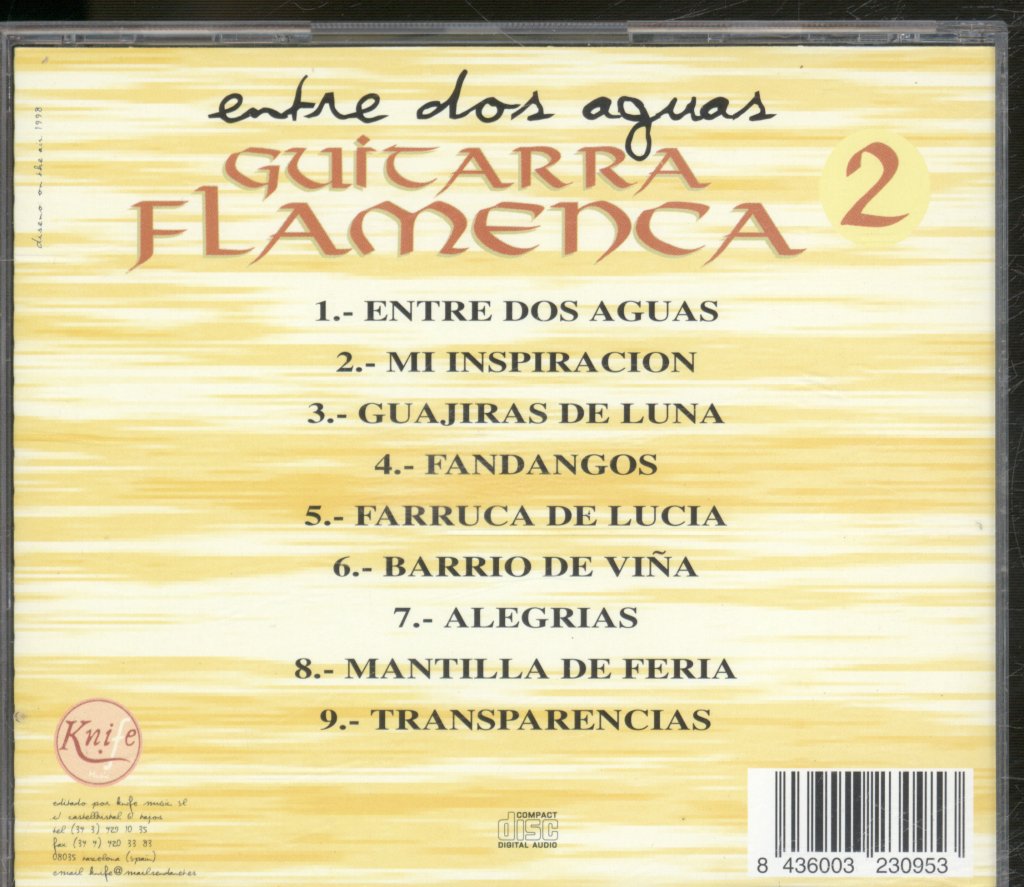 Juan De La Herminia - Entre Dos Aquas - Guitarra Flamenca 2 - Cd