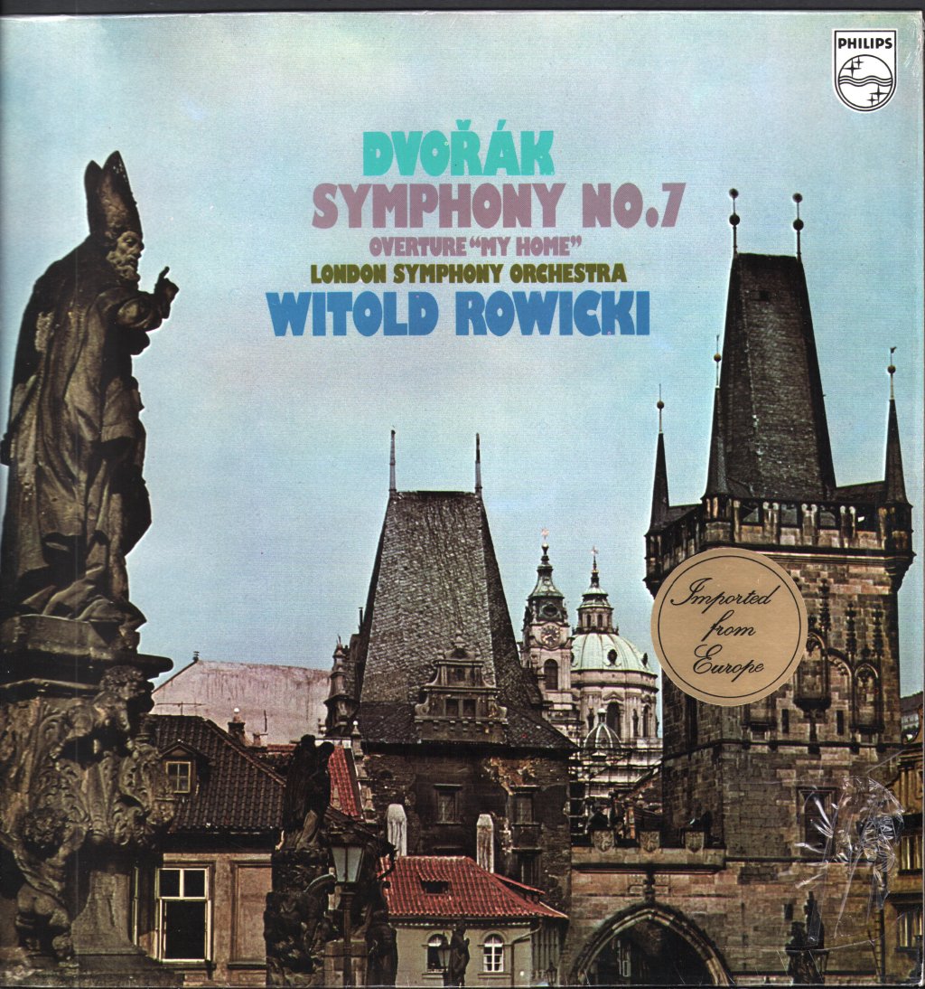 Witold Rowicki / London Symphony Orchestra - Dvorak - Symphony No. 7 / Overture "My Home" - Lp