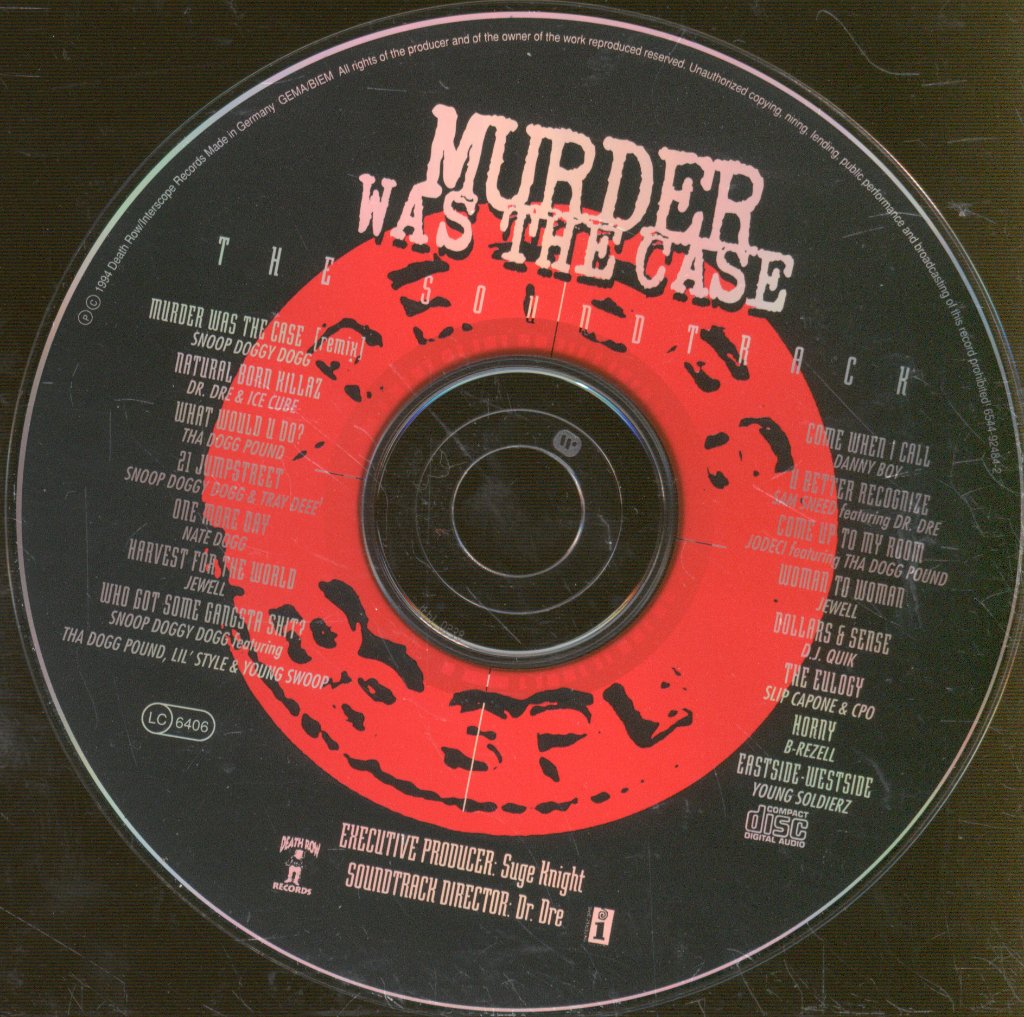 Various Artists - Murder Was The Case (The Soundtrack) - Cd