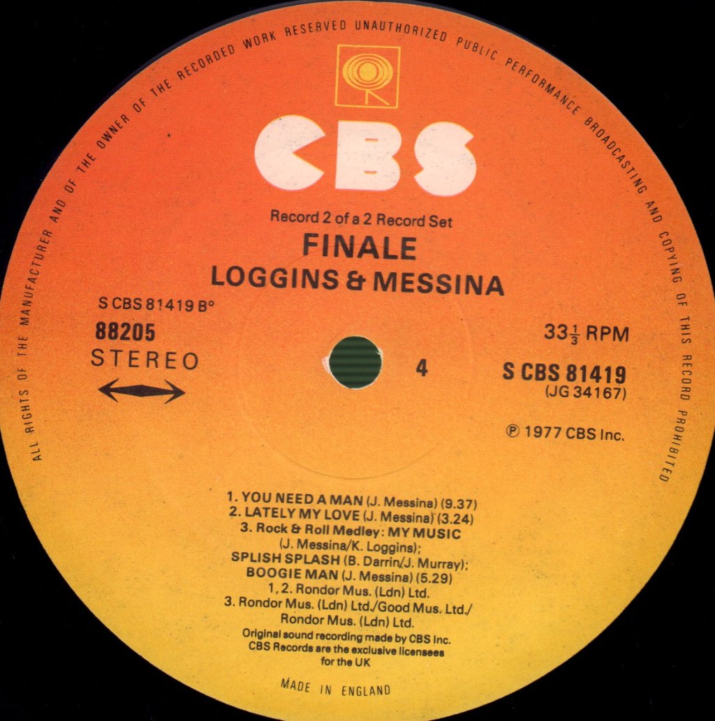 Loggins And Messina - Finale - Double Lp