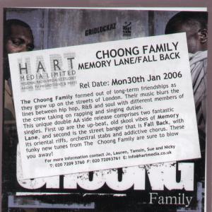 Choong Family - Memory Lane/Fall Back - Cdr