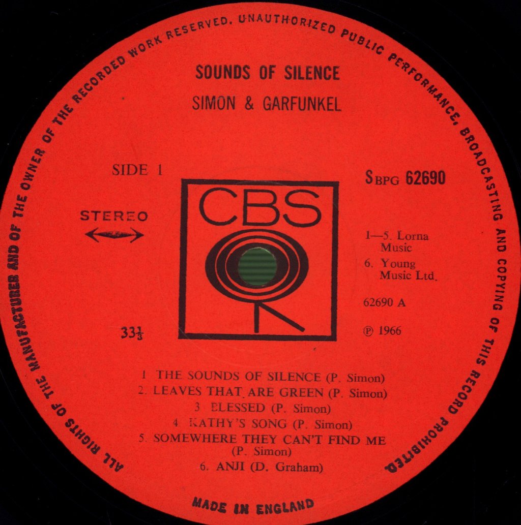 Simon And Garfunkel - Sounds Of Silence - Lp