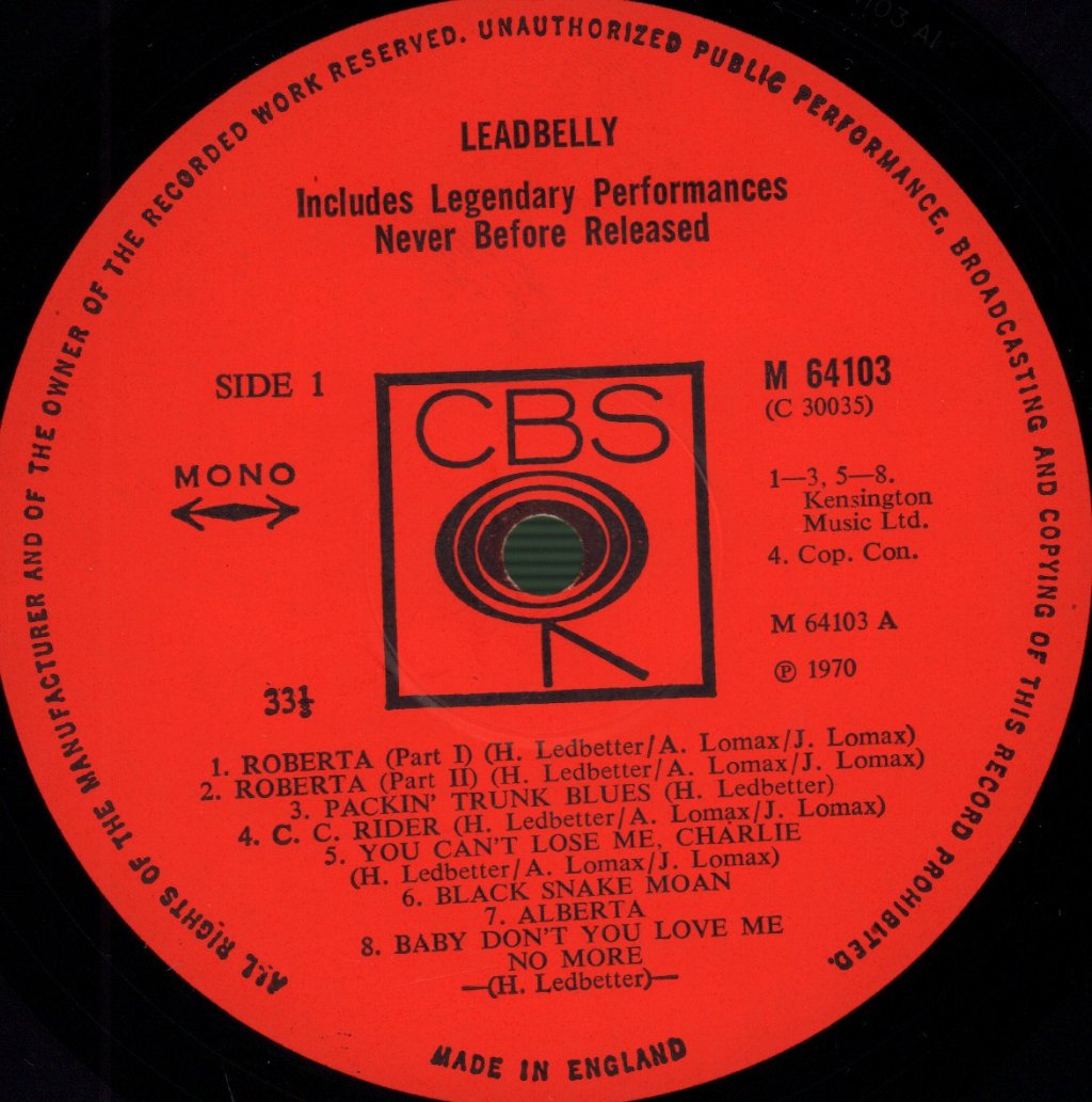 Leadbelly - Leadbelly - Lp