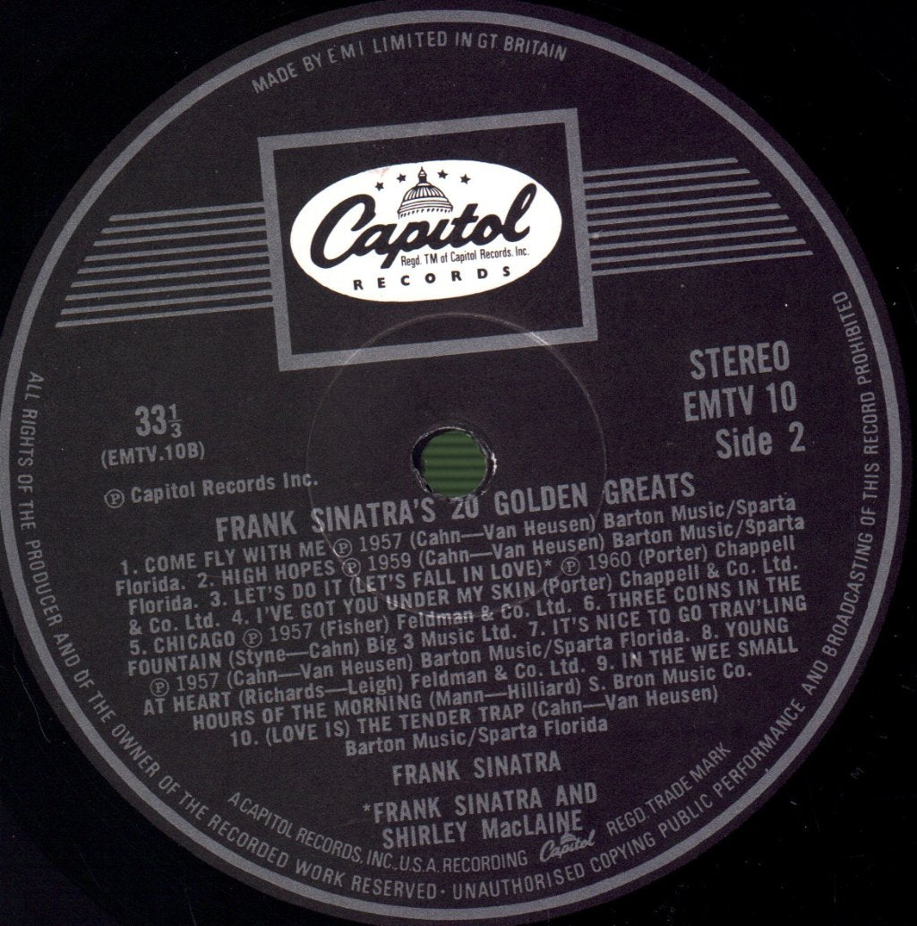 Frank Sinatra - Twenty Golden Greats - Lp