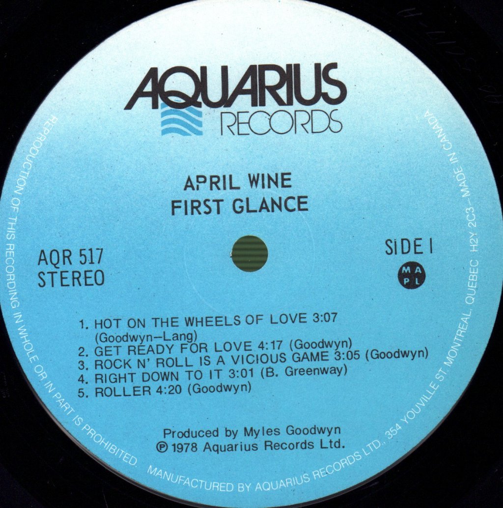 April Wine - First Glance - Lp