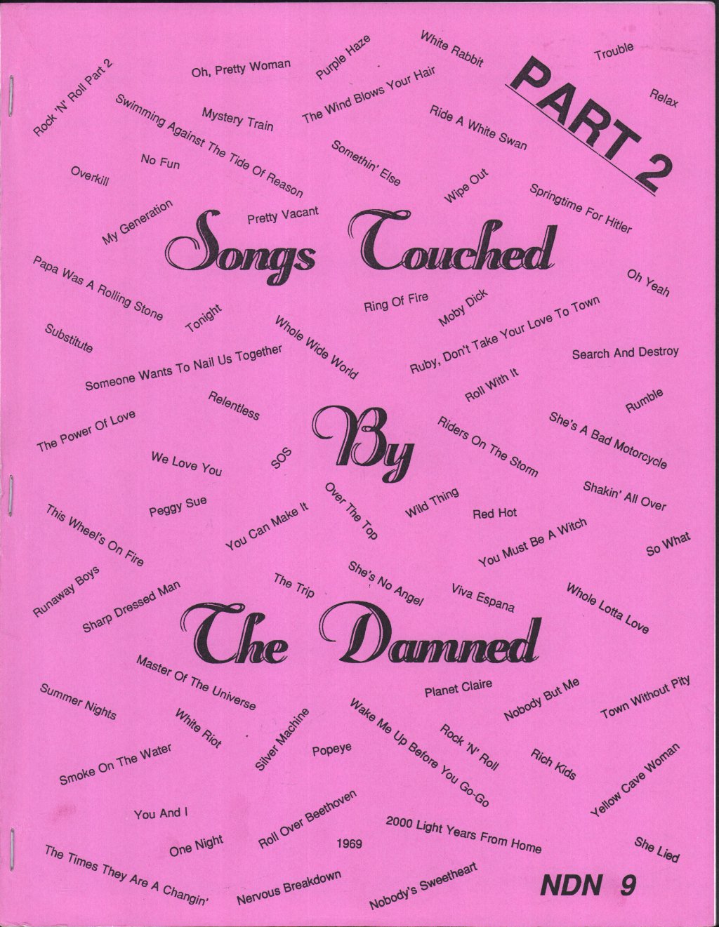 Damned - Songs Touched By The Damned Part 2 - Fanzine