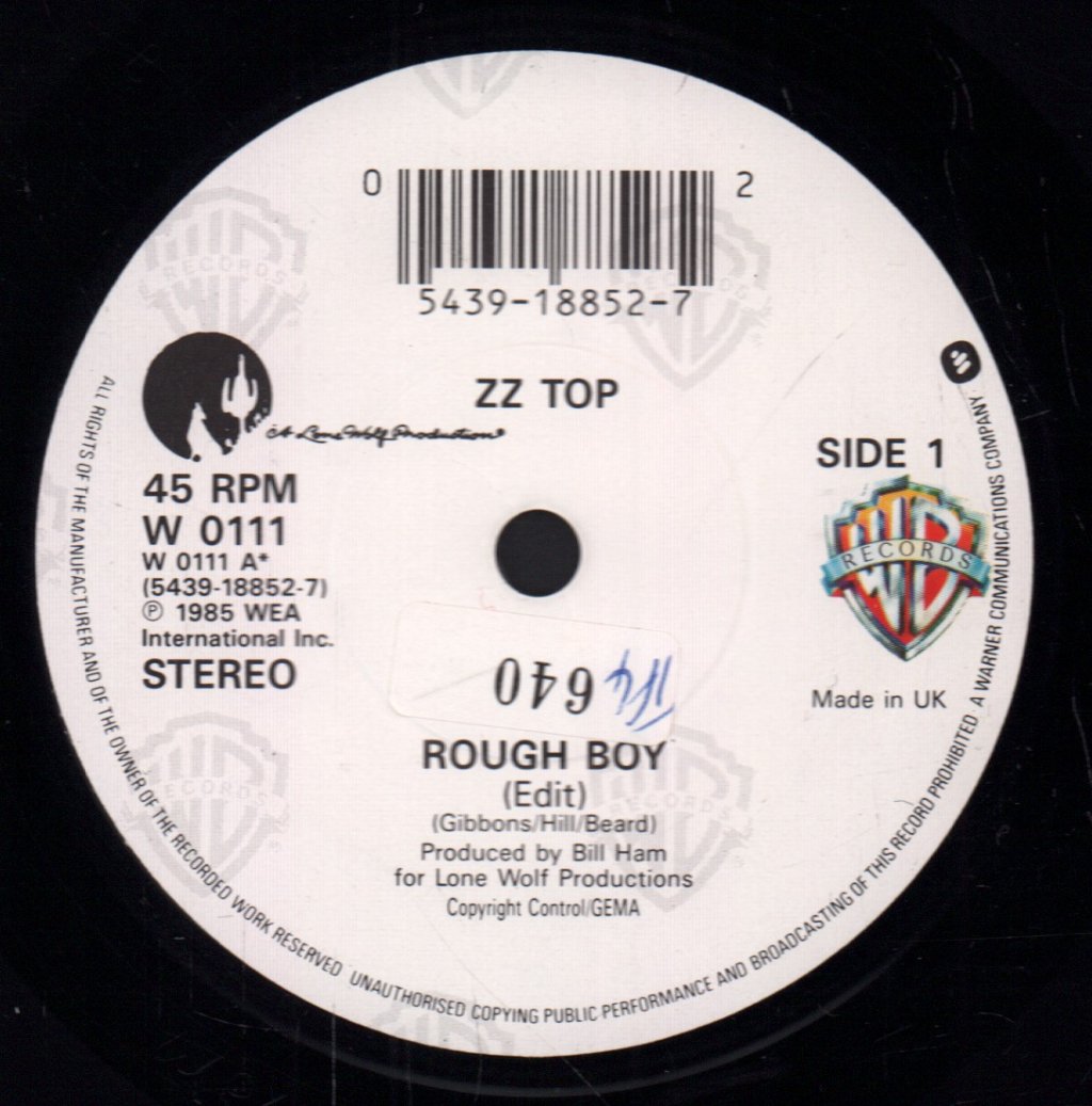 ZZ Top - Rough Boy - 7 Inch
