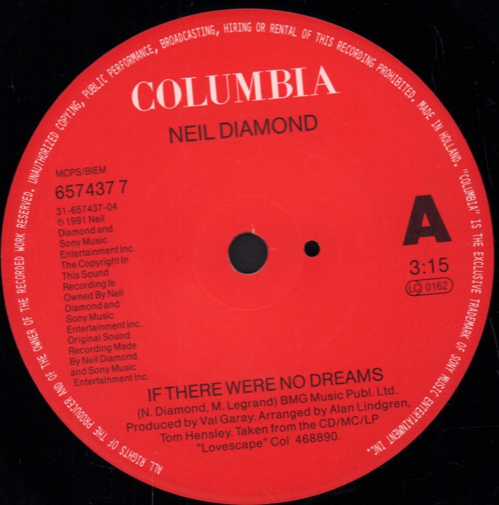 Neil Diamond - If There Were No Dreams - 7 Inch