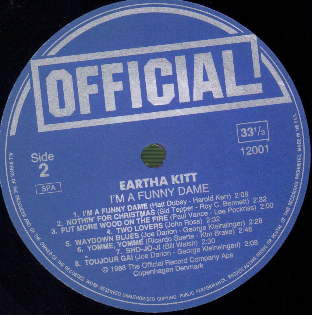 Eartha Kitt - I'm A Funny Dame - Lp