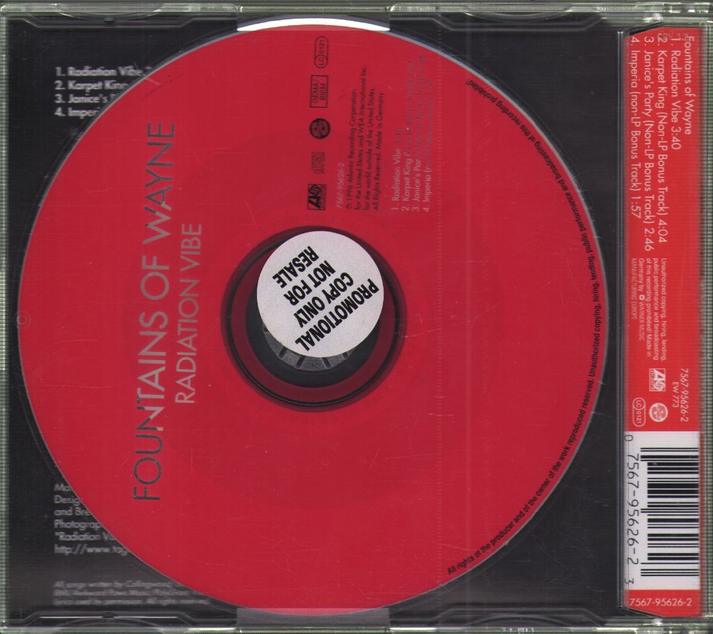 Fountains Of Wayne - Radiation Vibe - Cd