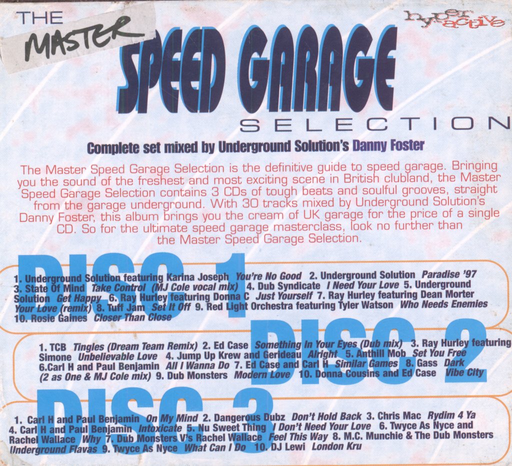 Various Artists - Master Speed Garage Selection - Triple Cd