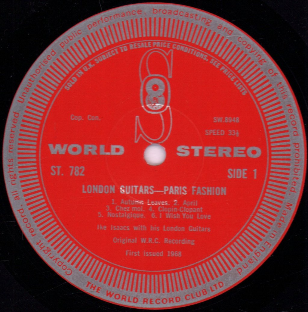 Ike Isaacs - London Guitars Paris Fashion Autumn Leaves - Lp