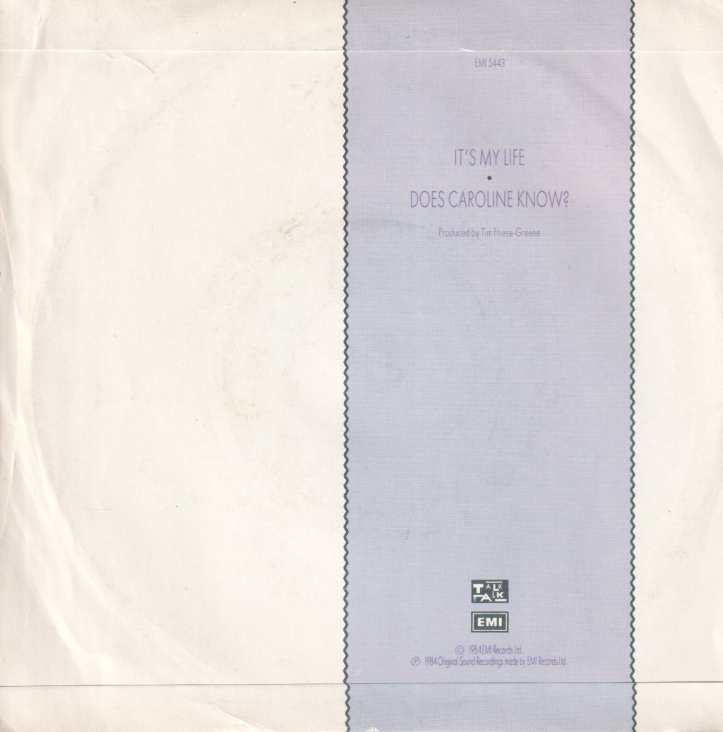 Talk Talk - It's My Life - 7 Inch