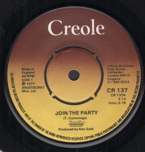 Honky (70'S Artist) - Join The Party - 7 Inch