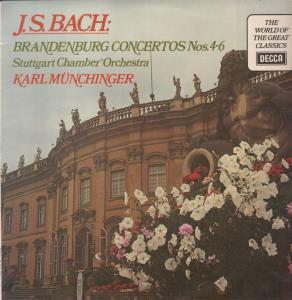 Karl Munchinger / Stuttgart Chamber Orchestra - J.s. Bach - Brandenburg Concertos Nos.4 - 6 - Lp