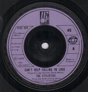 Stylistics - Can't Help Falling In Love - 7 Inch