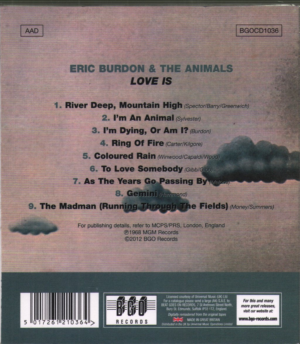 Eric Burdon And The Animals - Love Is - Cd