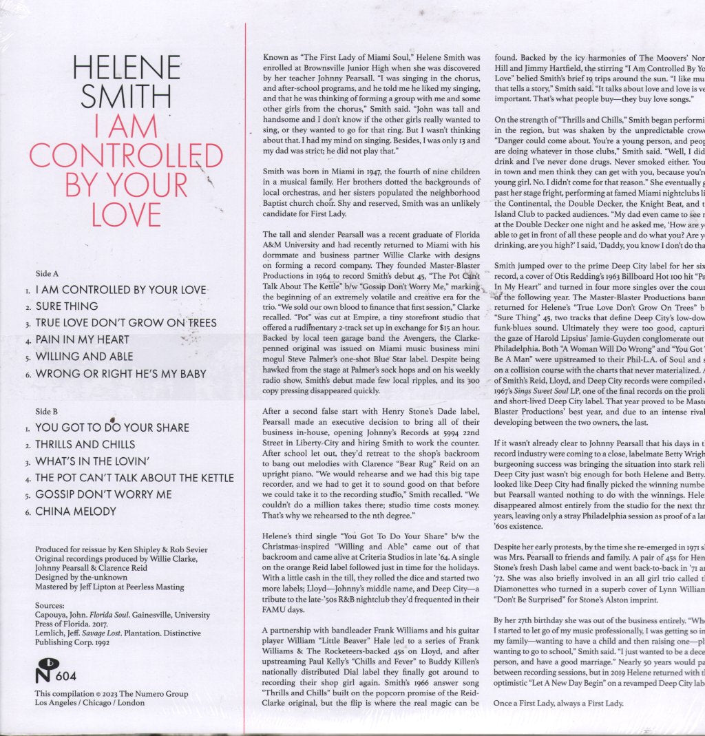 Helene Smith - I Am Controlled By Your Love - Kite