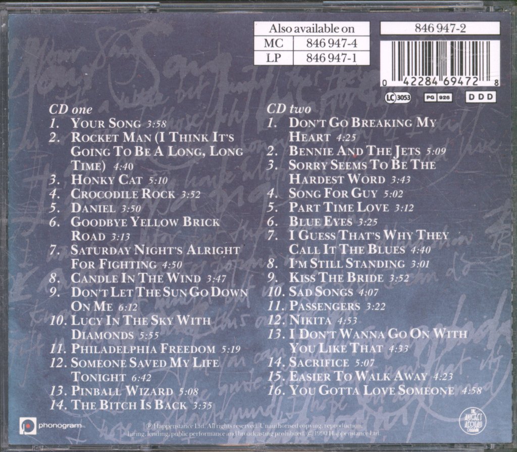 Elton John - Very Best Of Elton John - Cd Set
