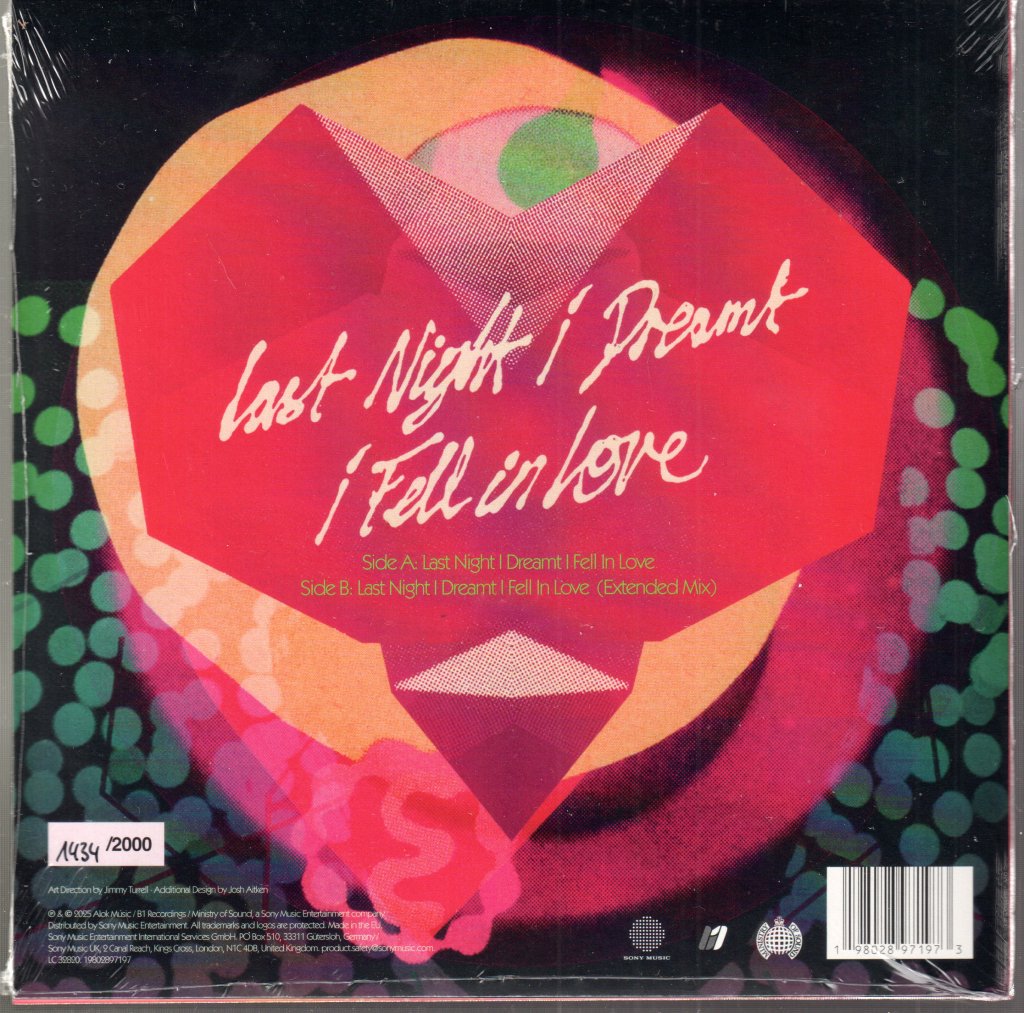 Alok & Kylie - Last Night I Dreamt I Fell In Love - 7 Inch