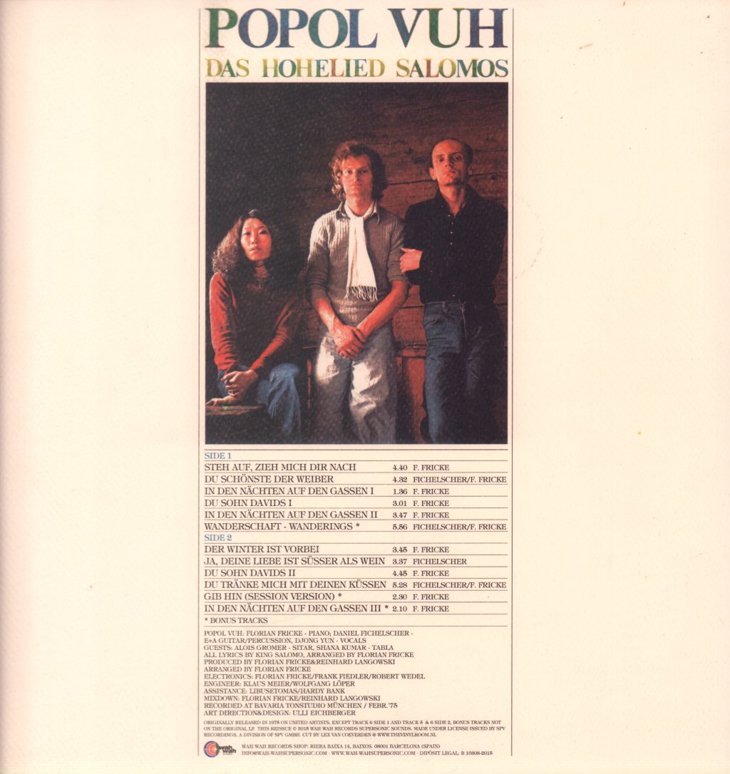 Popol Vuh - Das Hohelied Salomos - Lp