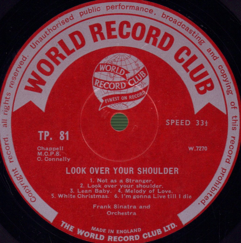 Frank Sinatra - Look Over Your Shoulder - Lp