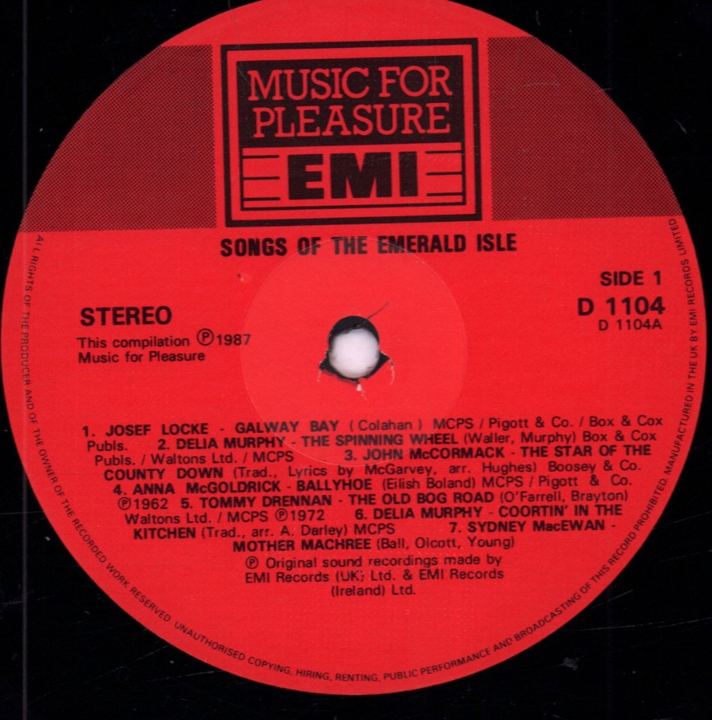 Various Artists - Songs From The Emerald Isle - Double Lp