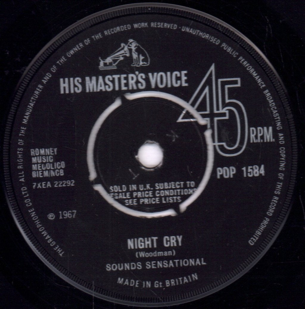 Sounds Sensational - Love In The Open Air / Night Cry - 7 Inch