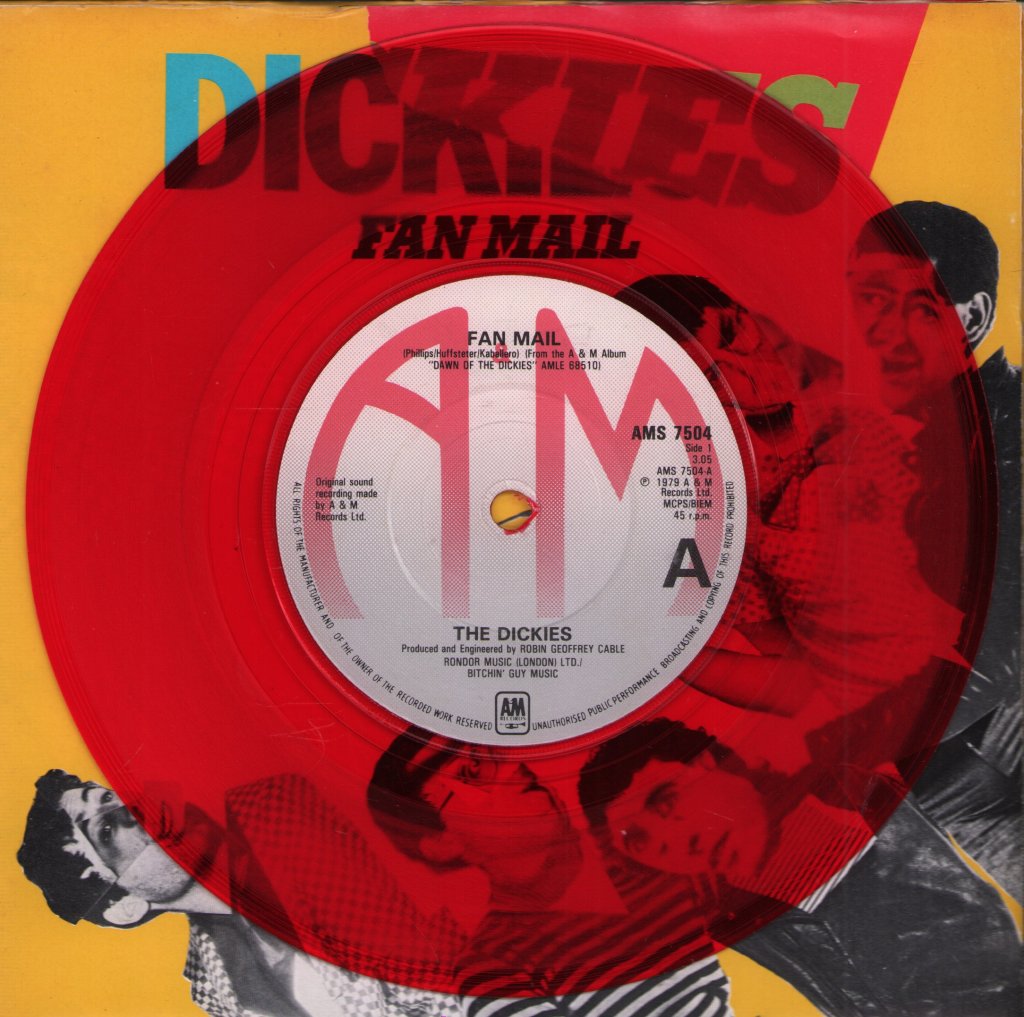 Dickies - Fan Mail - 7 Inch