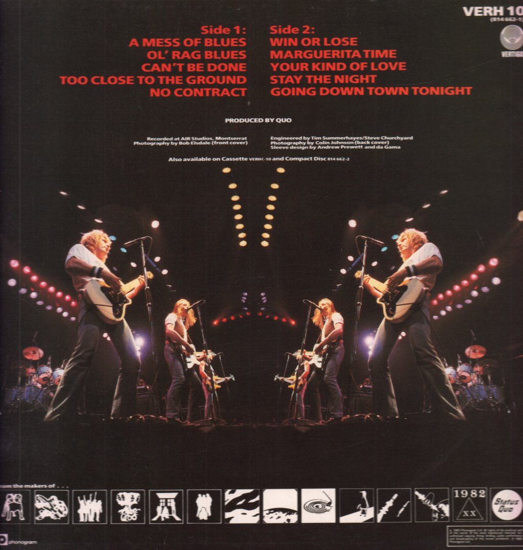 Status Quo - Back To Back - Lp