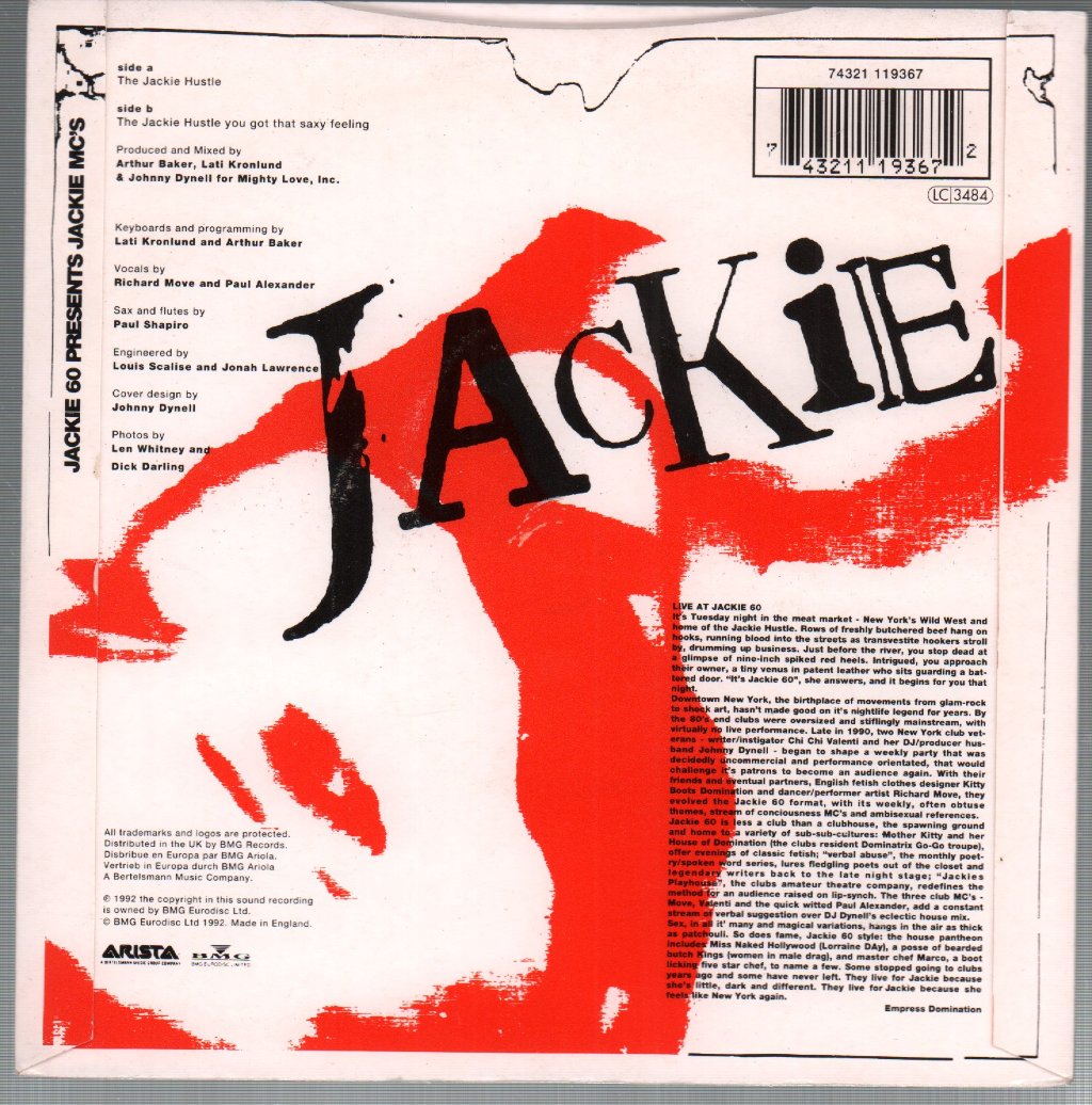 Jackie 60 Presents Jackie Mc's - Jackie Hustle - 7 Inch