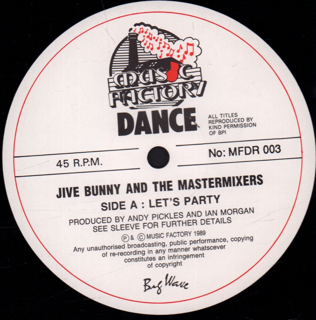 Jive Bunny And The Mastermixers - Let's Party - 12 Inch